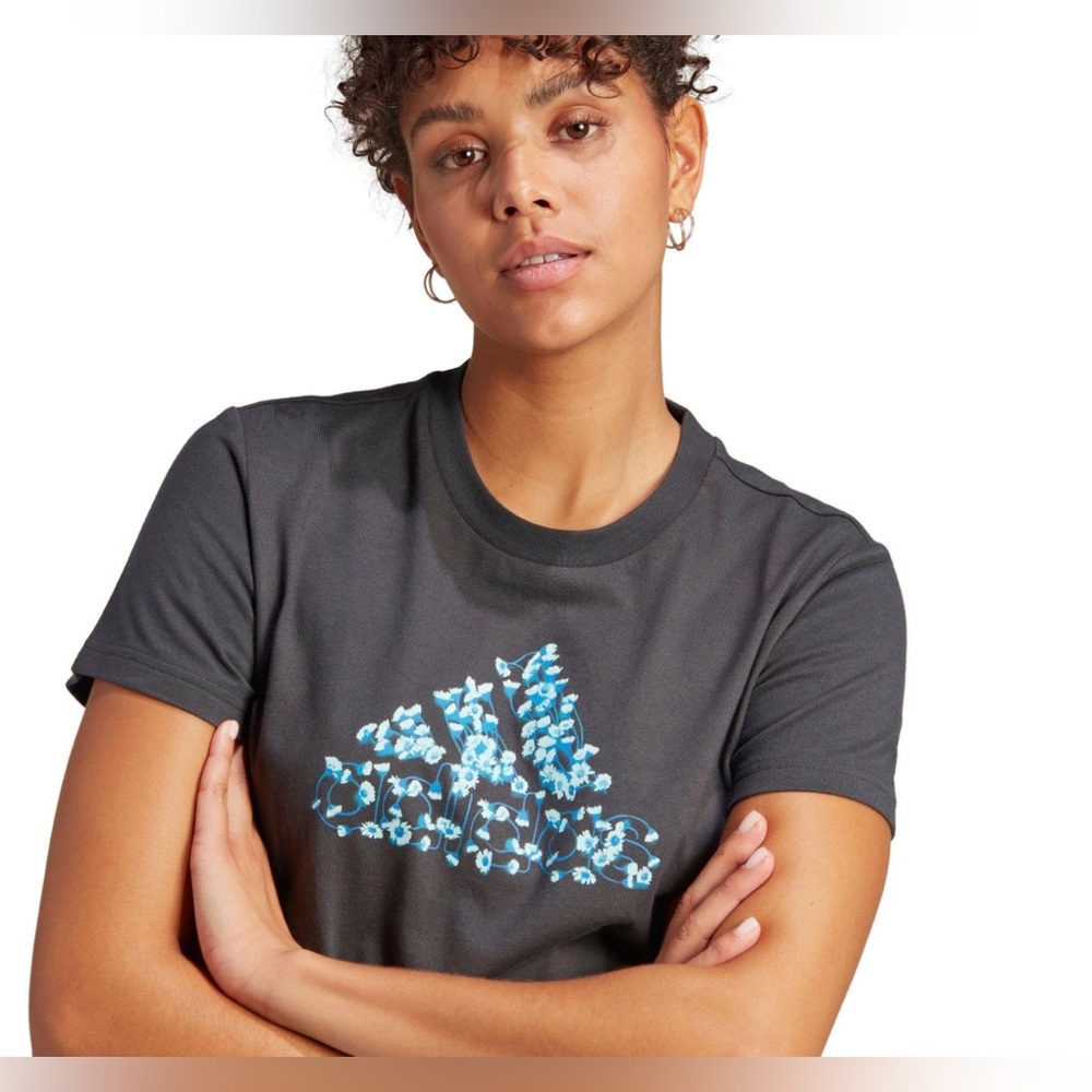ADIDAS Graphic Tee - Size: Large - Color: Carbon - BNWT